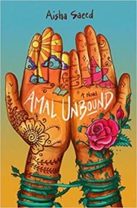 The book cover illustration for Amal Unbound.