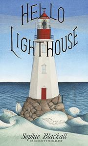 Cover of the historical fiction picture book Hello Lighthouse by Sophie Blackall.