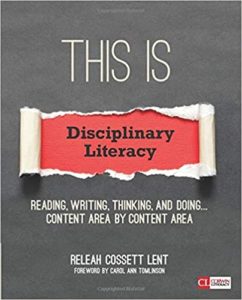 Cover image of This Is Disciplinary Literacy by ReLeah Lent
