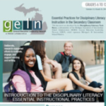 Cover image of the Disciplinary Literacy Essentials document for Grades 6-12