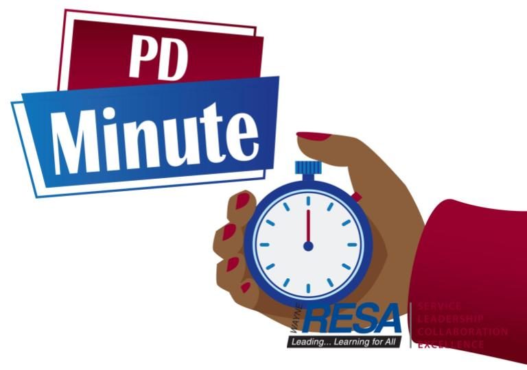 PD Minute Logo; hand with stopwatch